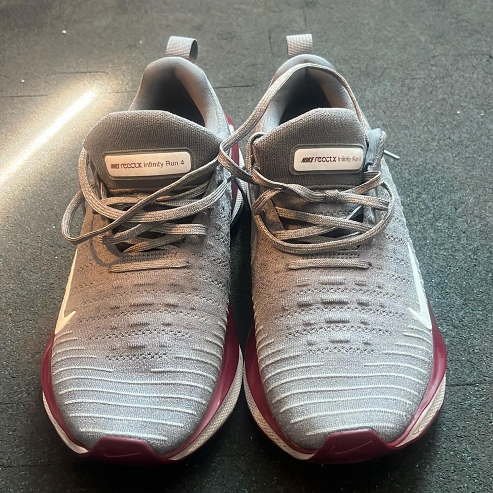 Nike React X Infinity Run 4 - Used - Size 12 - Grey & Red